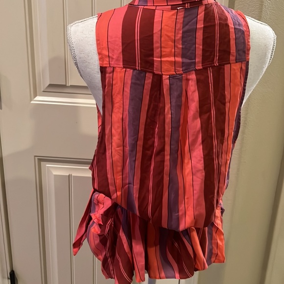 Free People Sleeveless Stripe Blouse - Picture 8 of 10